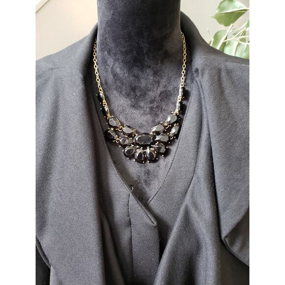 INC Black Ruffle Open Front Blazer Jacket 0X Women’s Draped Long Sleeve Stretch - Picture 3 of 12